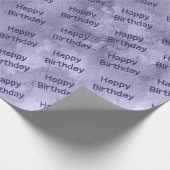 Paarse Stain Birthday Cadeaupapier (Hoek)