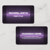 Paarse stalen metalen helling visitekaartje (Voorkant / Achterkant)