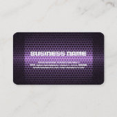 Paarse stalen metalen helling visitekaartje (Achterkant)