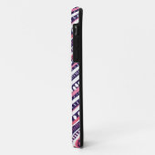 Paarse stam Chevron Case-Mate iPhone Case (Achterkant/links)