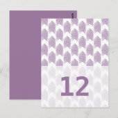 Paarse stammentabel Briefkaart (Voorkant / Achterkant)