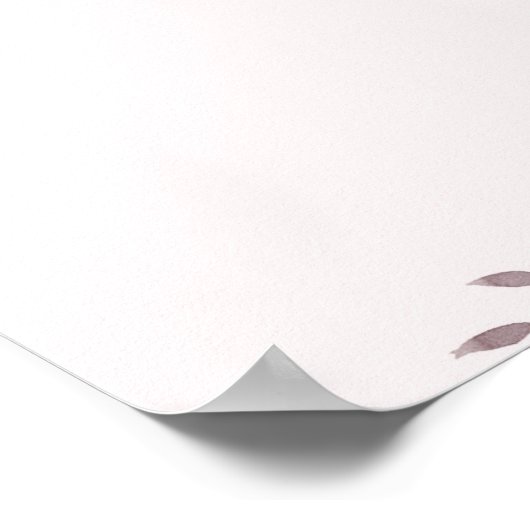 Paarse standaard aangepaste prijsopgave poster (Hoek)