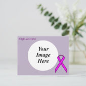 Paarse standaard-koolstofSjabloon door Kenneth Yon Briefkaart (Staand voorkant)