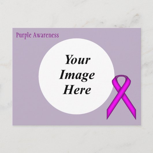 Paarse standaard-koolstofSjabloon door Kenneth Yon Briefkaart (Voorkant)