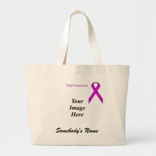 Paarse standaard-koolstofSjabloon door Kenneth Yon Grote Tote Bag