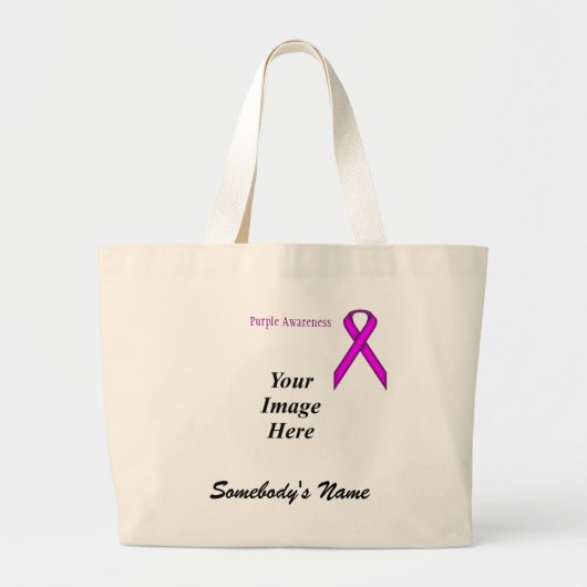 Paarse standaard-koolstofSjabloon door Kenneth Yon Grote Tote Bag (Voorkant)