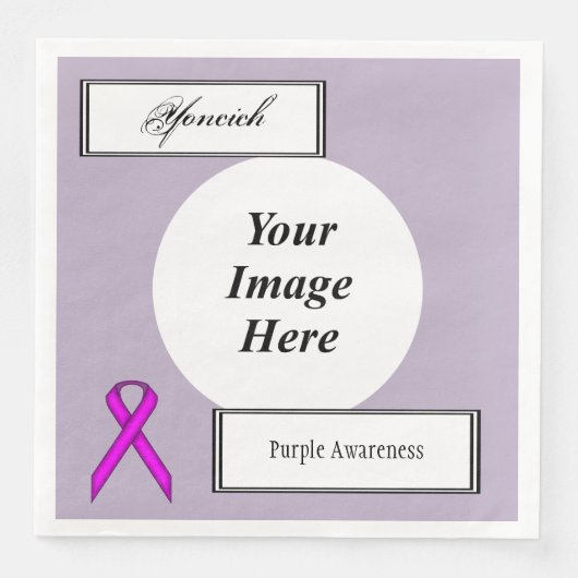 Paarse standaard-koolstofSjabloon door Kenneth Yon Servetten (Voorkant)