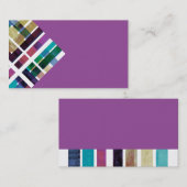 paarse standaardkaartsjabloon visitekaartje (Voorkant / Achterkant)