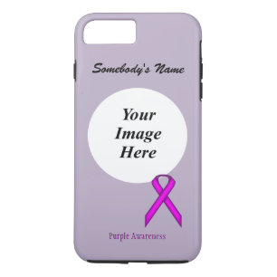 Paarse Standard Ribbon Tmpl van Kenneth Yoncich Case-Mate iPhone Case