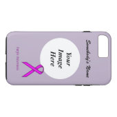 Paarse Standard Ribbon Tmpl van Kenneth Yoncich Case-Mate iPhone Case (Achterkant (Horizontaal))