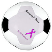 Paarse Standard Ribbon Tmpl van Kenneth Yoncich Voetbal (Gedraaid)