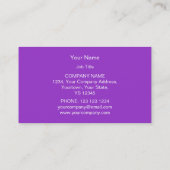Paarse Star 3 sterren visitekaartje paars (Achterkant)