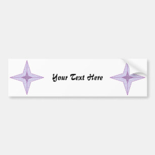 Paarse Star-Bumpersticker Bumpersticker