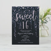 Paarse Star Lights Lavender Sweet 16 in Kaart (Staand voorkant)