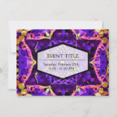 Paarse Star Mandala Kaart (Achterkant)