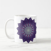 Paarse Star Mandala Koffiemok (Links)