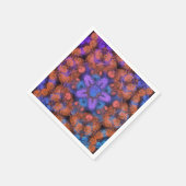 Paarse Star Oranje Trap Abstract Glow Servet (Hoek)