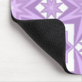 Paarse Star Quilt Patroon Muismat (Hoek)