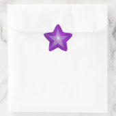 Paarse Star sticker stervorm (Tas)