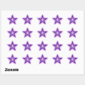 Paarse Star-vorm sticker bord paarse (Vel)