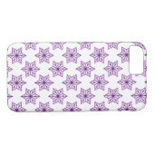 Paarse  Starburst BT iPhone 7 Hoesje (Achterkant (Horizontaal))