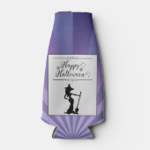 Paarse Starburst Heks Halloween Flesjeskoeler (Voorkant)