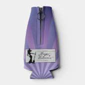 Paarse Starburst Heks Halloween Flesjeskoeler (Achterkant)