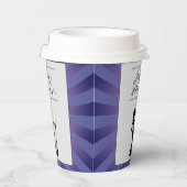 Paarse Starburst Heks Halloween Papieren Bekers (Rechts)