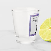 Paarse Starburst Heks Halloween Shot Glas (Links)