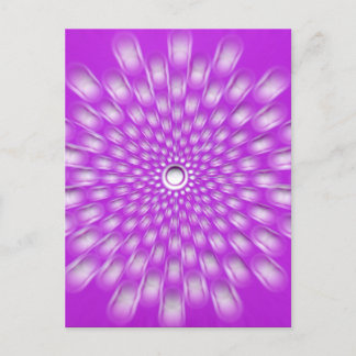 Paarse Starburst - Mandala - briefkaart van liefde