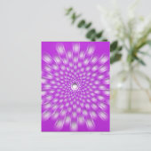 Paarse Starburst - Mandala - briefkaart van liefde (Staand voorkant)