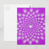 Paarse Starburst - Mandala - briefkaart van liefde (Voorkant / Achterkant)