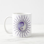 Paarse Starburst Yin Yang Koffiemok (Links)