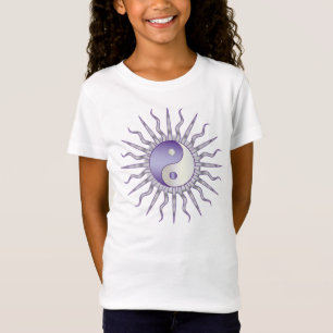 Paarse Starburst Yin Yang T-shirt
