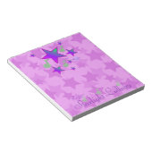 Paarse Starlight Lullaby Notitieblok (Schuin)