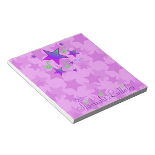 Paarse Starlight Lullaby Notitieblok