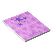 Paarse Starlight Lullaby Notitieblok (Schuin)