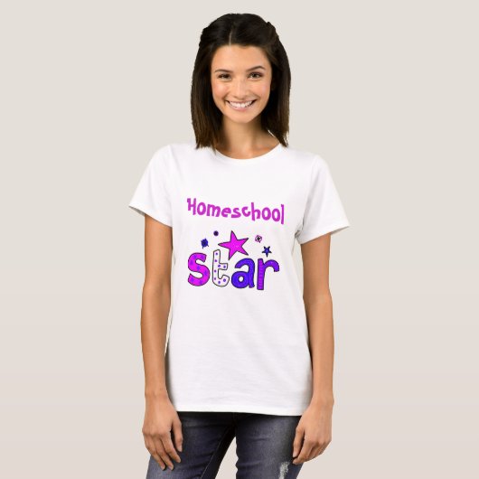 Paarse startster T-shirt (Voorkant volledig)