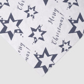 Paarse Stary - Vrolijk Kerstfeest  Tissuepapier (Detail)