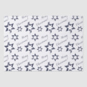 Paarse Stary - Vrolijk Kerstfeest  Tissuepapier (Voorkant)