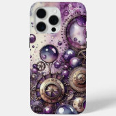Paarse Steampunk Abstract Wrap Case-Mate iPhone Case (Achterkant)