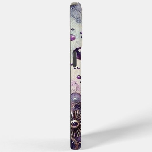 Paarse Steampunk Abstract Wrap Case-Mate iPhone Case (Achterkant / Rechts)