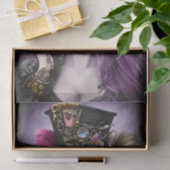Paarse Steampunk Beauty Tissuepapier (Geschenk)