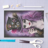Paarse Steampunk Beauty Tissuepapier (Craft)