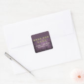 Paarse Steampunk Keys opslaan de Stickers Datum (Envelop)