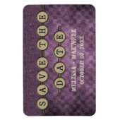 Paarse Steampunk-toetsen opslaan Datum Flexi Magne Magneet (Verticaal)