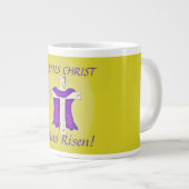 Paarse steekplaats grote koffiekop (Voorkant rechts)