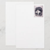 "Paarse steenbloem" Briefpapier (Voorkant / Achterkant)