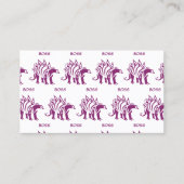 Paarse Stegosaurus spiked dinosaurus Visitekaartje (Voorkant)