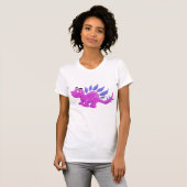 Paarse Stegosaurus T-shirt (Voorkant volledig)